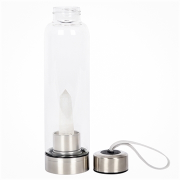 Healing Crystal Glass Water Bottles