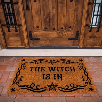 Natural The Witch Is In Doormat