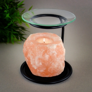 Salt lamp oil burner