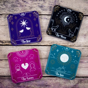 Tarot Card Coaster Set