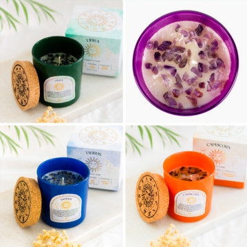 Fragranced Gemstone Glass Candles