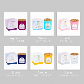 Fragranced Gemstone Glass Candles