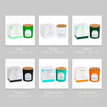 Fragranced Gemstone Glass Candles