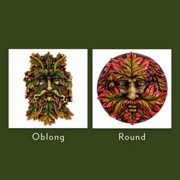 Green Man Garden Face Plaques