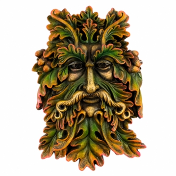 Green Man Garden Face Plaques