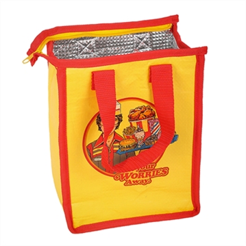 Eat Your Worries Recycled Plastic Lunch Bag by Steven Rhodes