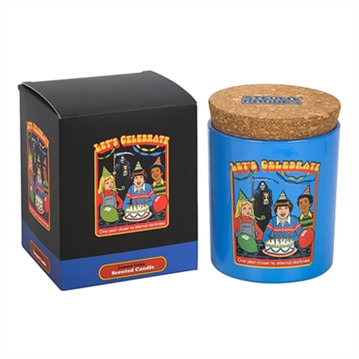 One Year Closer Lemon Cake Scented Glass Candle by Steven Rhodes