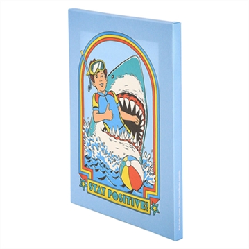 Stay Positive Canvas Plaque by Steven Rhodes