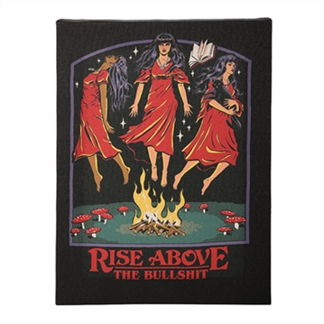 Rise Above the Bullshit Canvas Plaque by Steven Rhodes