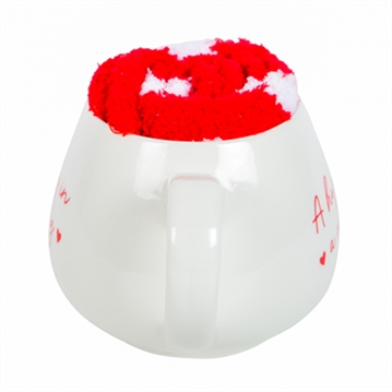 Hug in a Mug Heart Mug and Socks Set