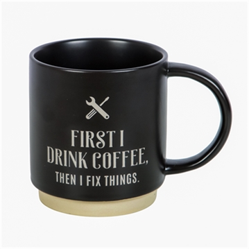 First I Drink Coffee Mug with Multi-Tool Pen