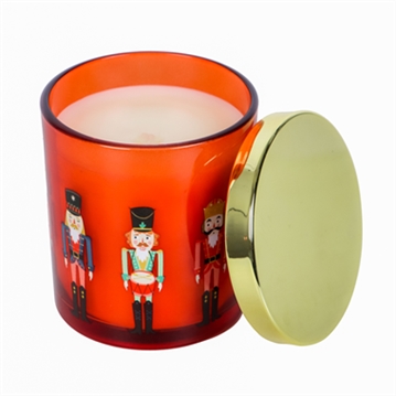 Nutcracker Festive Spice Scented Glass Candle