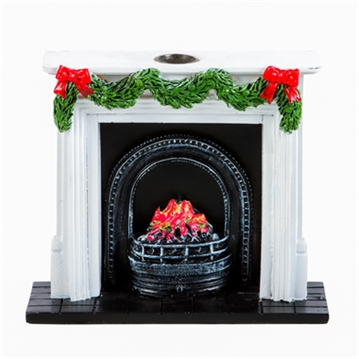 Christmas Fireplace Backflow Incense Burner