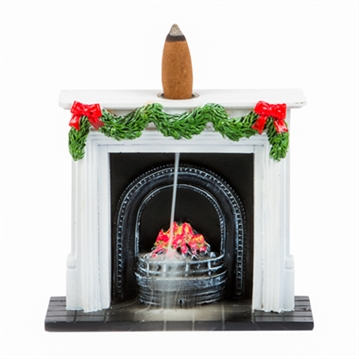 Christmas Fireplace Backflow Incense Burner