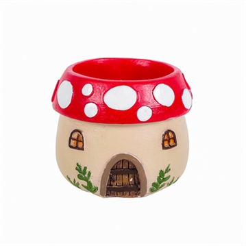 Mushroom House Tealight Holder