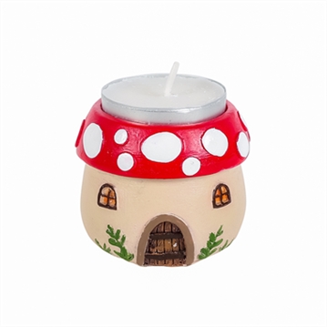 Mushroom House Tealight Holder