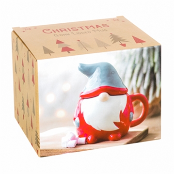 Christmas Gonk Lidded Ceramic Mug