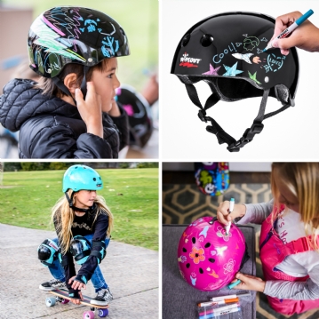Wipeout Helmet with Dry Erase Markers