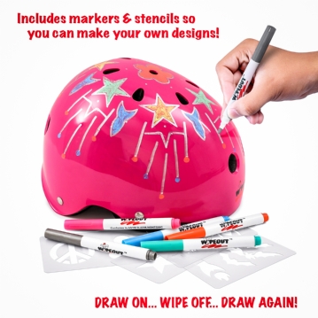 Wipeout Helmet with Dry Erase Markers Find Me A Gift