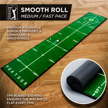PGA Tour 8FT Deluxe Putting Mat
