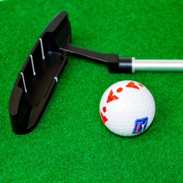 PGA Tour 6ft Home & Office Putting Mat with Collapsible Putter