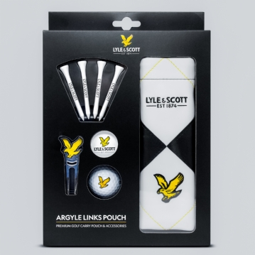Lyle & Scott Argyle Golf Links Pouch Gift Set