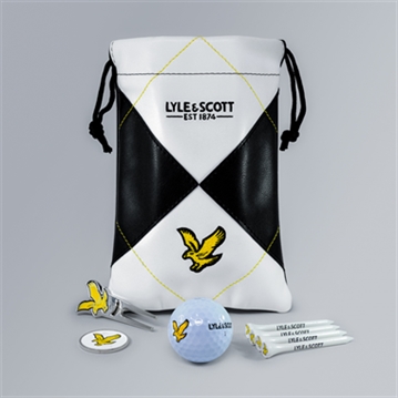 Lyle & Scott Argyle Golf Links Pouch Gift Set
