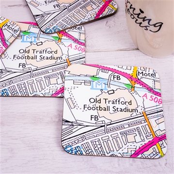 Set of 4 Football Ground Location Coasters