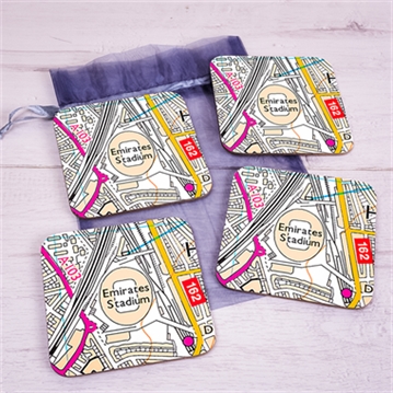 Set of 4 Football Ground Location Coasters