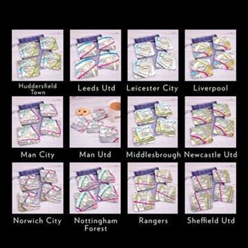 Set of 4 Football Ground Location Coasters