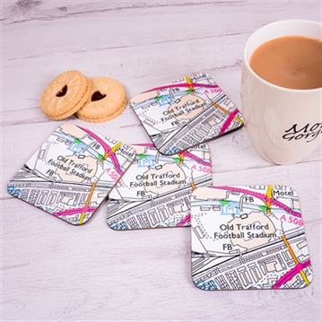 Set of 4 Football Ground Location Coasters