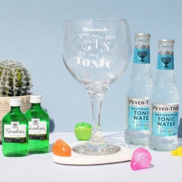 Personalised Gin To My Tonic Gin Set