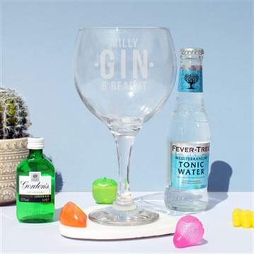 Personalised Gin and Bear It Gin Gift Set