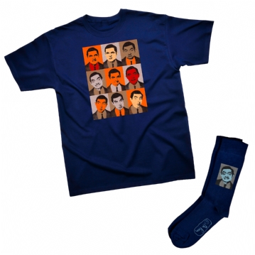 Mr Bean Nine Faces T-Shirt & Socks Gift Set