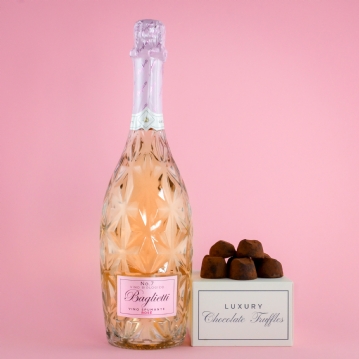 Baglietti Rose Prosecco and Chocolate Gift Set