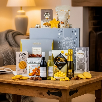 Silver Indulgence Hamper Gift Box