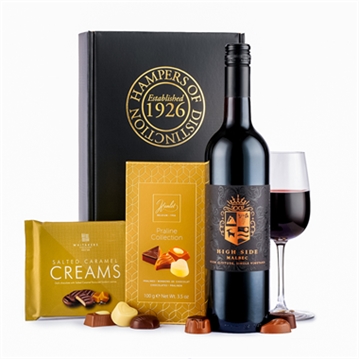 Red Wine & Chocolates Hamper Gift Box