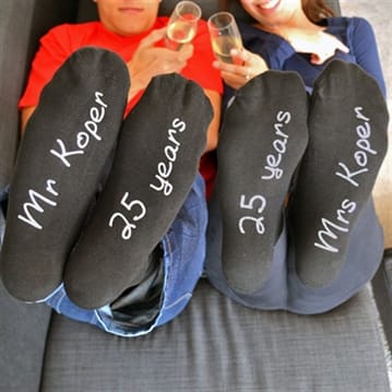 Personalised Anniversary Socks