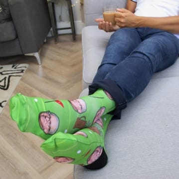 Personalised Golf Photo Socks