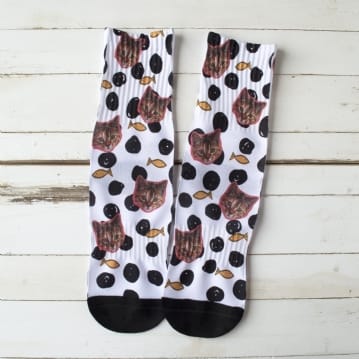Personalised Cat Photo Socks