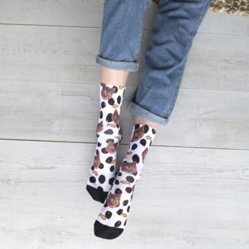 Personalised Cat Photo Socks