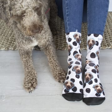 Personalised dog online picture socks