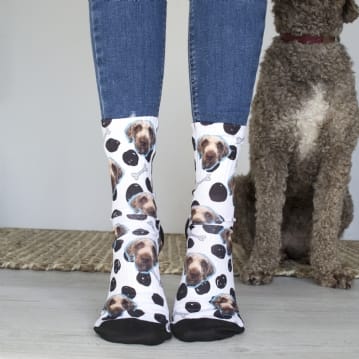 Personalised Dog Photo Socks