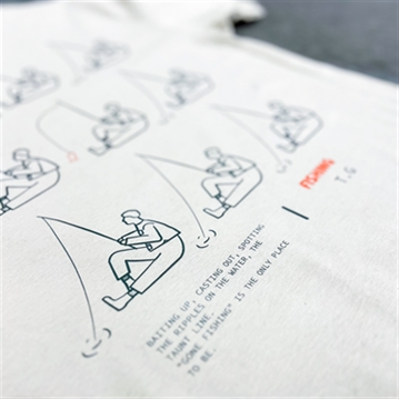 Fishing Illustration T-Shirt
