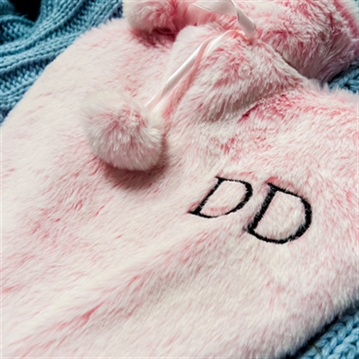 Personalised Love Heart Monogrammed Hot Water Bottle