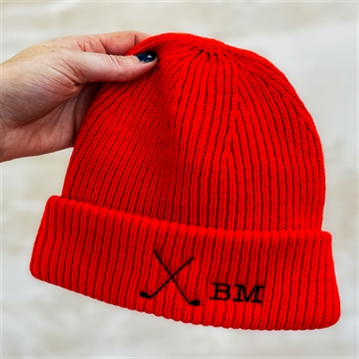 Personalised Initials Golf Beanie Hat