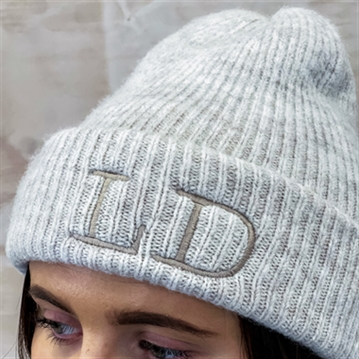 Personalised Initials Super Soft Beanie Hat