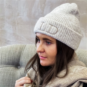 Personalised Initials Super Soft Beanie Hat
