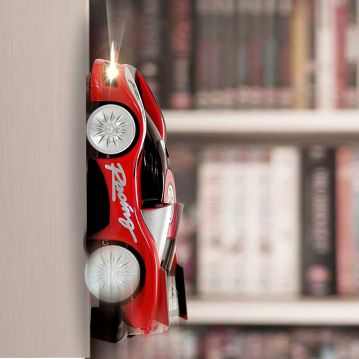 red rc wall climbing car