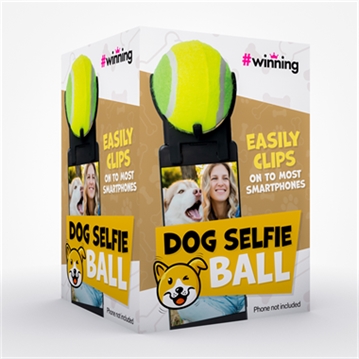 Dog store selfie ball